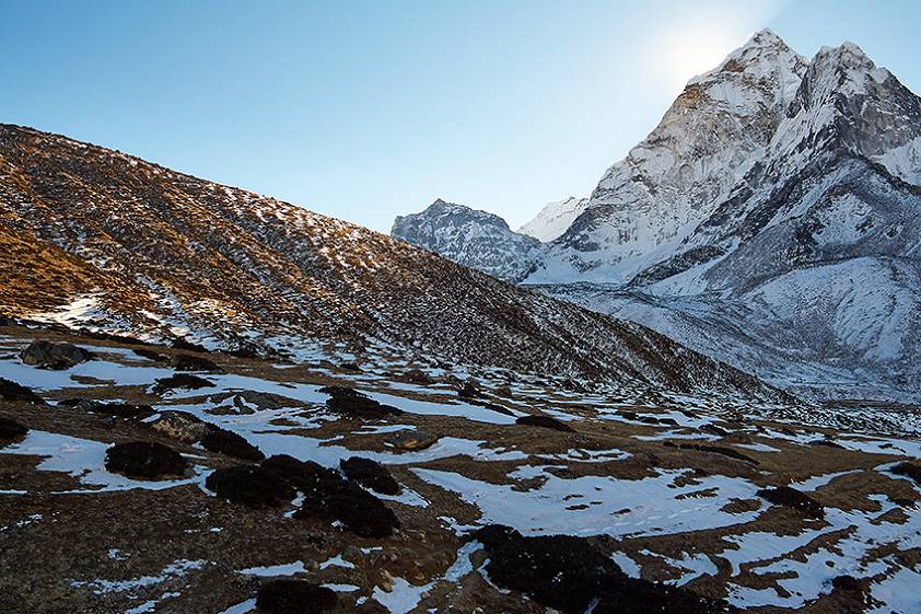 Стартуем с Денгбоче, высота 4400 метров Стартуем с Денгбоче, высота 4400 метров