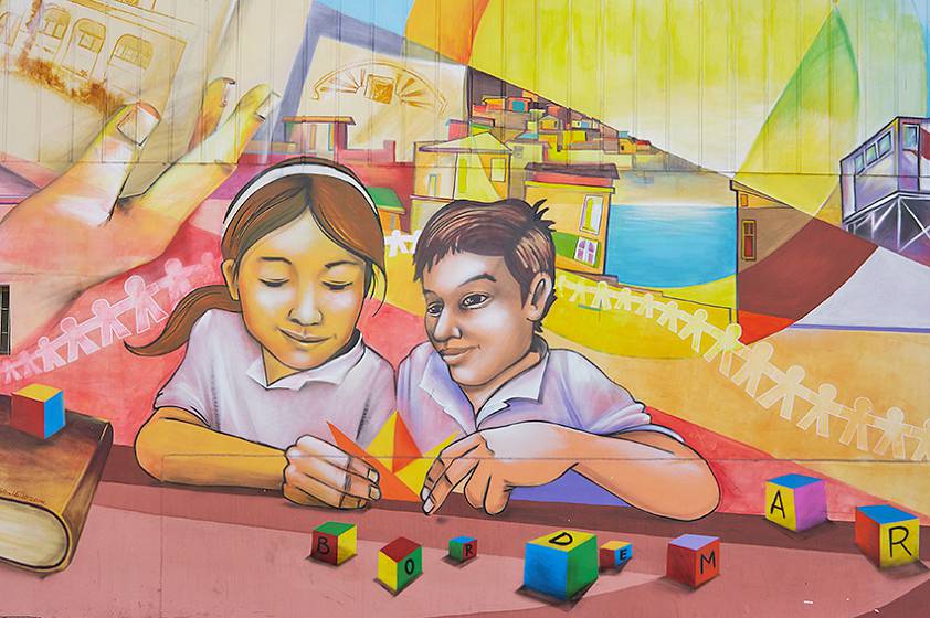 Уличное творчество в Чили