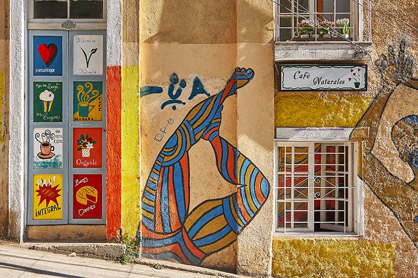 Уличное творчество в Чили