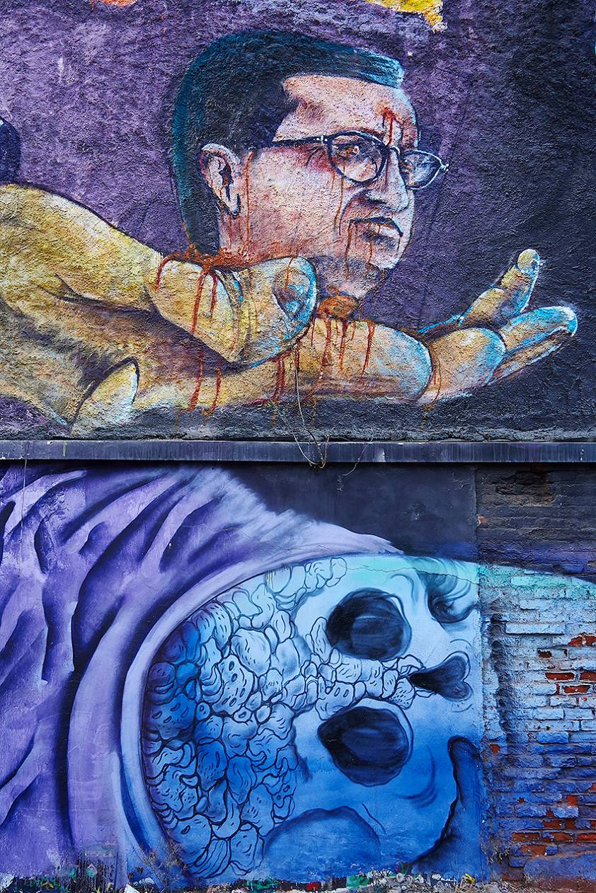 Уличное творчество в Чили