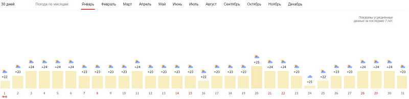 Погода сейчас в январе
