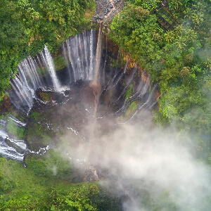Водопад в джунглях