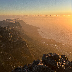 Закат на столовой горе