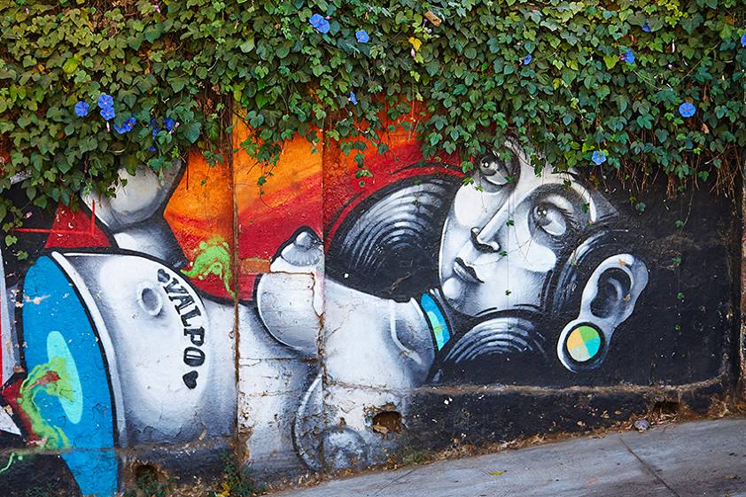 Уличное творчество в Чили