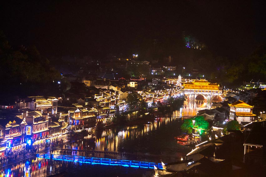 фото ночного города в Китае