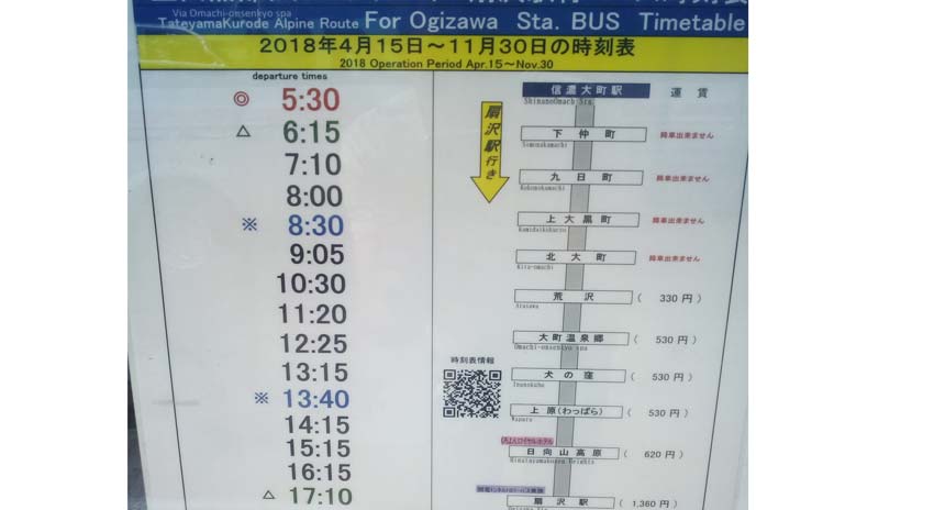 Расписание автобусов до Окидзавы